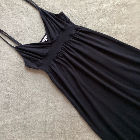 James Perse Dresses & Skirts - James Perse Standard Pima Cotton Surplice Cami Tank Maxi Dress Black Medium